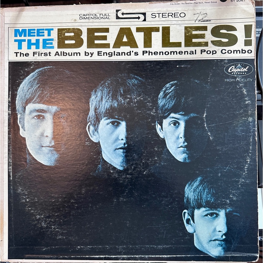 Rare Beatles misprint. Meet The Beatles Vinyl. The Beatles first Album.